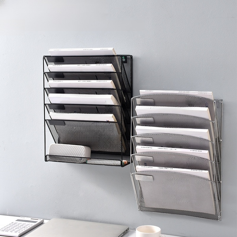 ชั้นวางของติดผนังสำหรับโต๊ะ ทำจากโลหะ แขวนผนังได้