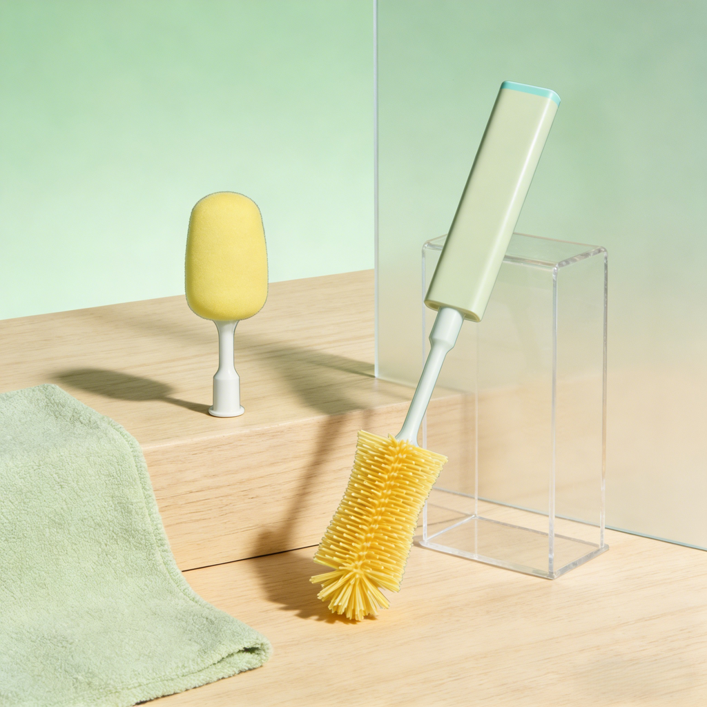 Fully automatic cup brush set