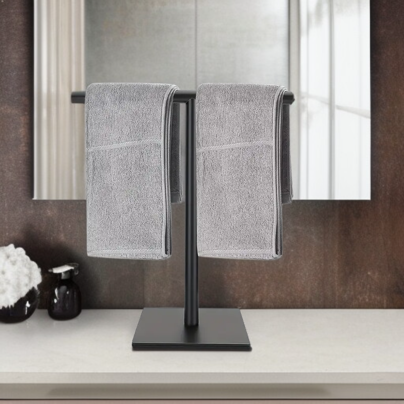 조리대 데스크탑 목걸이 보관 및 전시용 수직 수건 걸이
