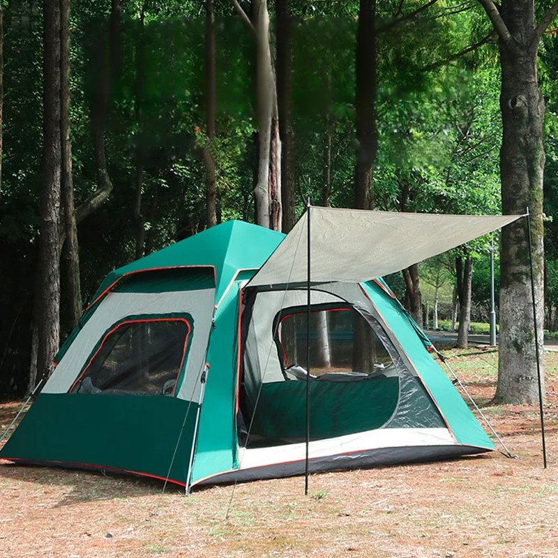 防水防雨自動折疊野營帳篷