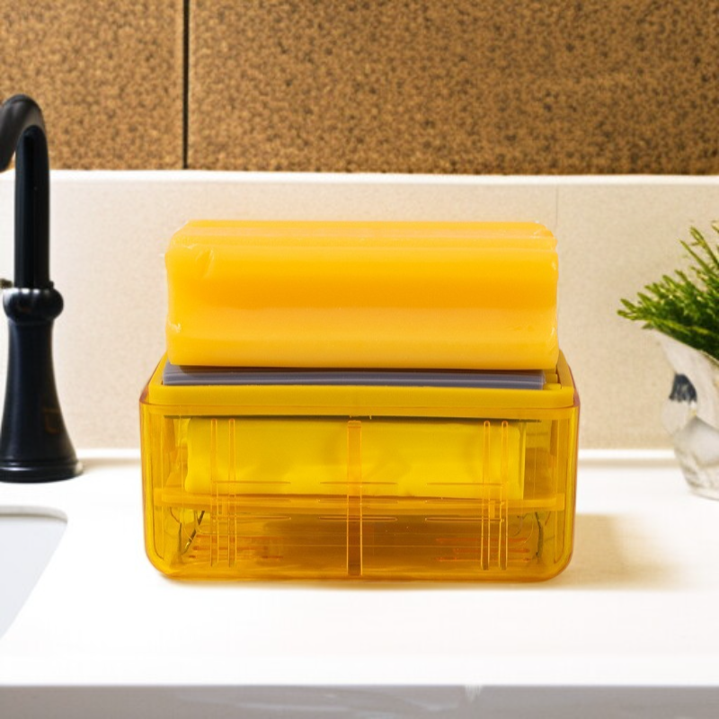 Soap for lathering and draining storage rack
