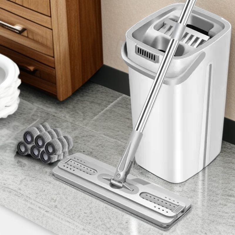 집안 청소를 빠르고 쉽게! 타임세이빙 걸레+버킷 세트