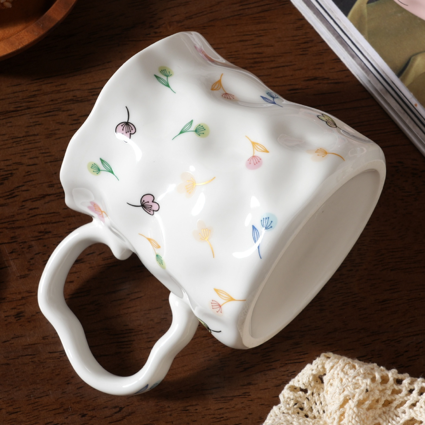 夢幻花叢手捏陶瓷馬克杯
