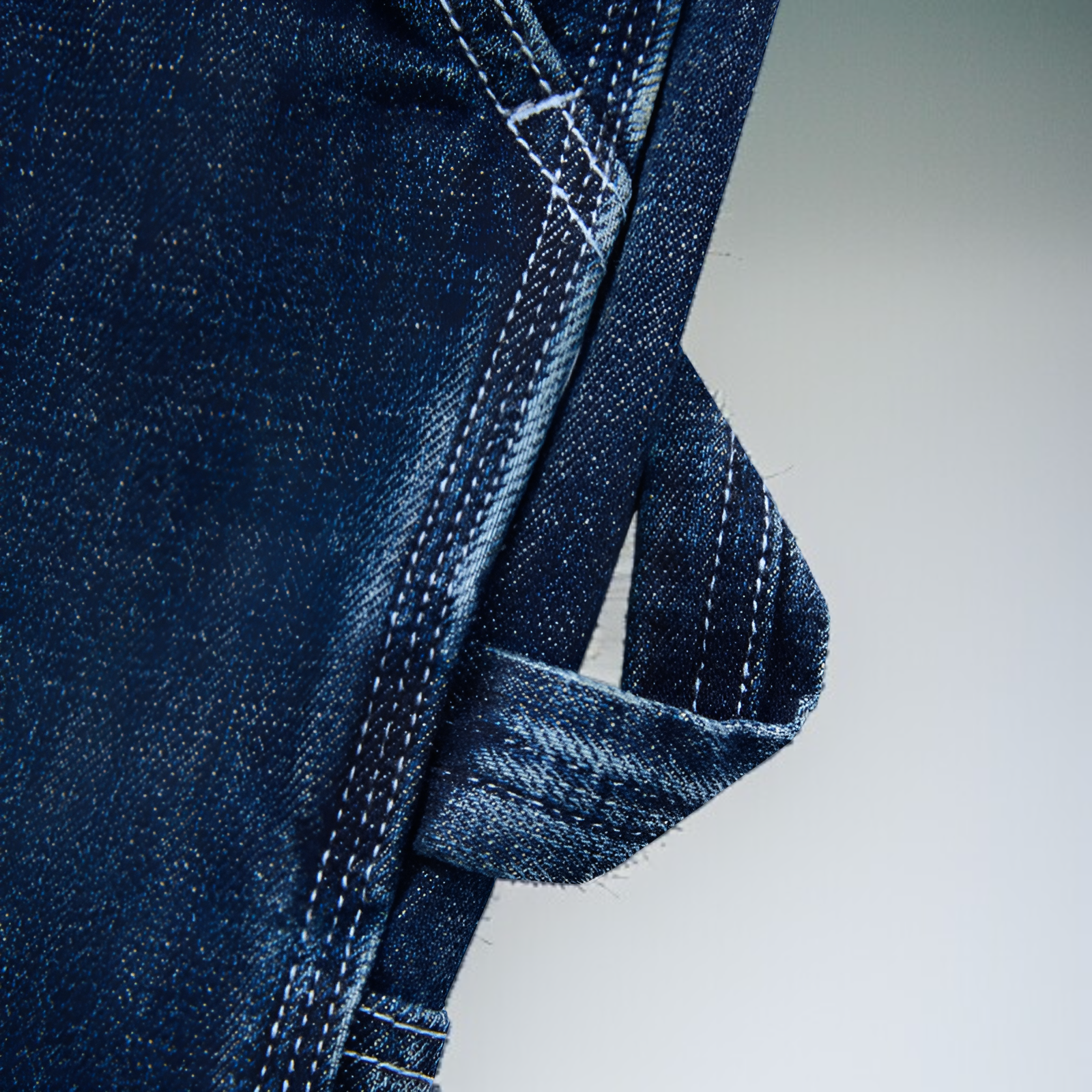 멀티 포켓 생지 대나무 데님 진