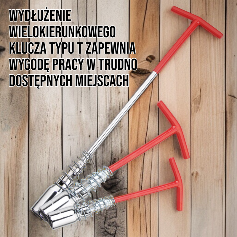 Wydłużenie wielokierunkowego klucza typu T