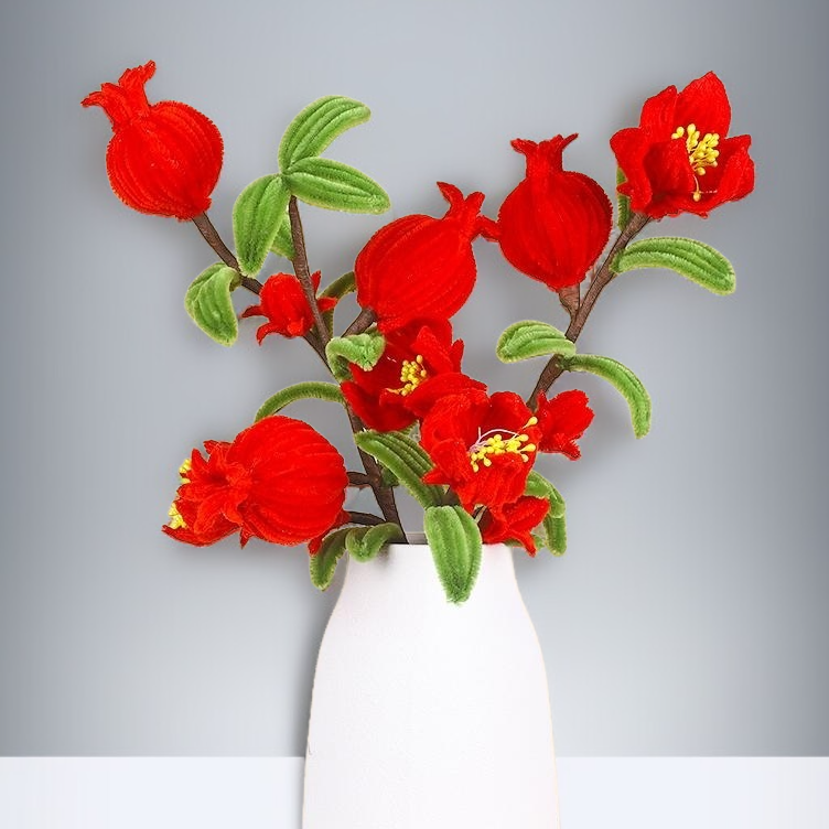 柿柿如意花束手工扭扭棒