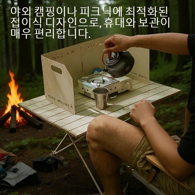 야외 접이식 휴대용 캠핑용 에그롤 테이블