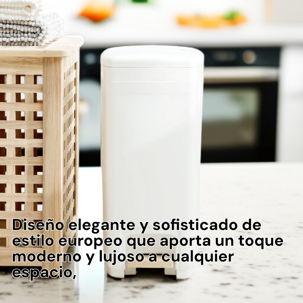 Papelera de pedal de acero de estilo europeo