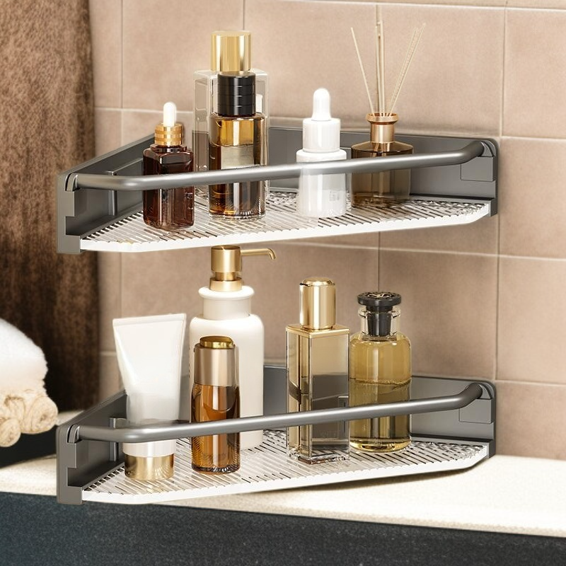 라이트 럭셔리 아크릴 세면대 선반 욕실 수납 선반 화장실 화장품 실용 예술 선반