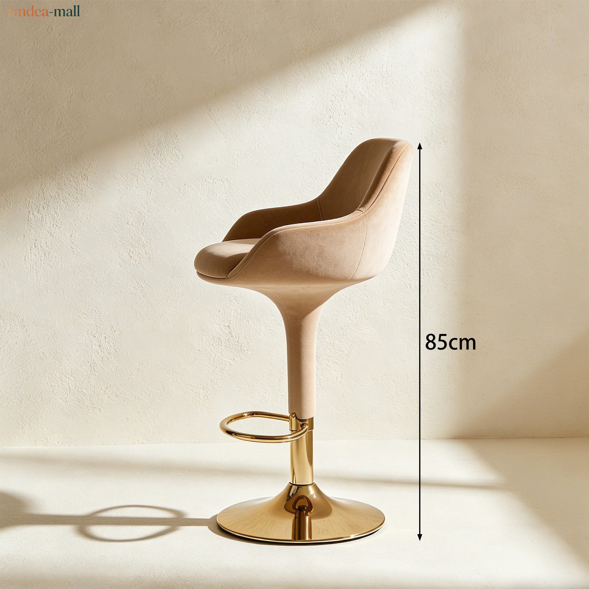 Adjustable bar stool with sleek design for home