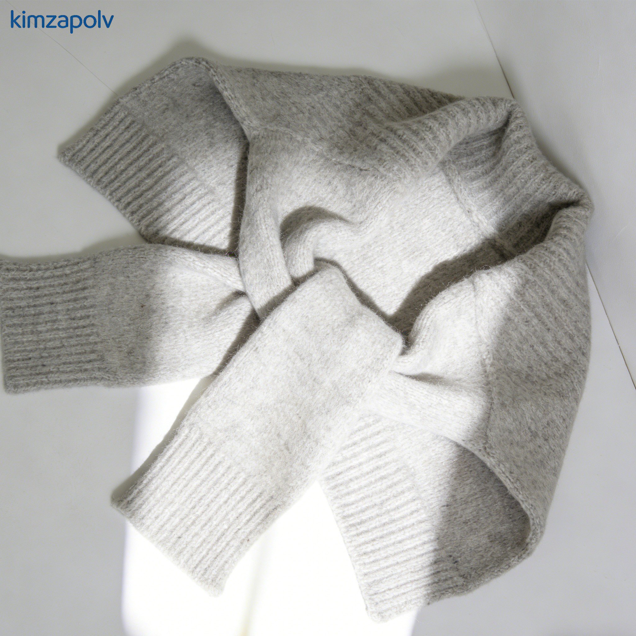 兩件裝針織披肩細節近拍