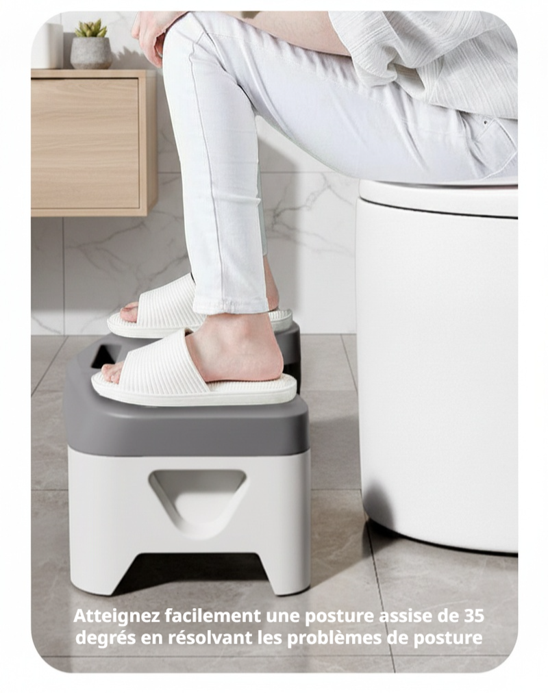 Chaise de toilette épaissie pour sécurité et confort