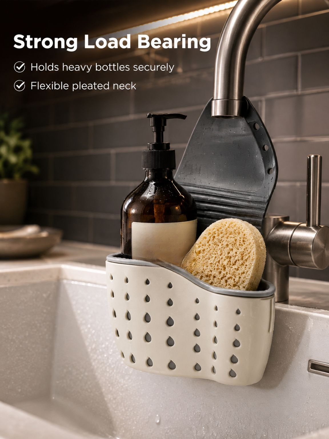 No-Drill Sink Caddy Organizer