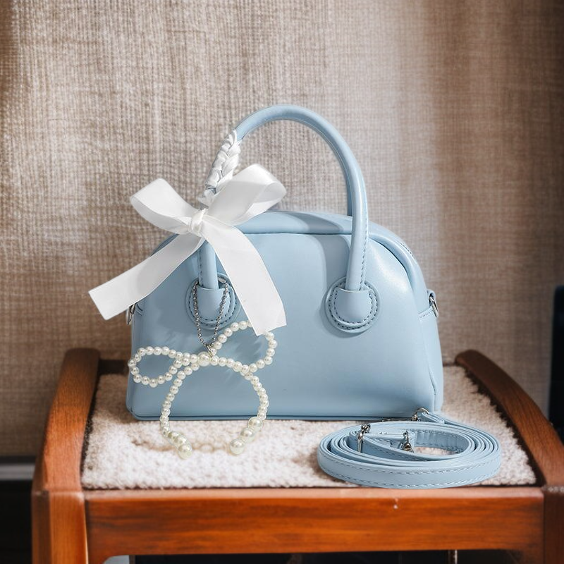 Mini Shell Shape Women's Bag, Summer Trendy Bowling Crossbody Bag