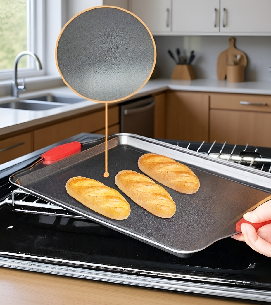 홈베이킹에 적합한 다용도 베이킹 팬 사용 예시