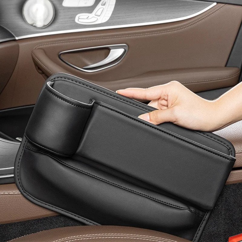Multi functional car seat gap storage box