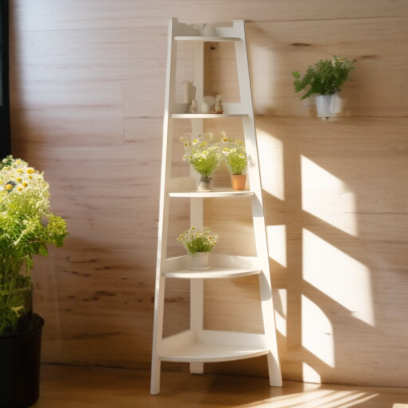 北欧風プラントスタンド、フラワーシェッド、バルコニーフラワーラック、壁コーナー収納ラック、多機能整理収納ラック