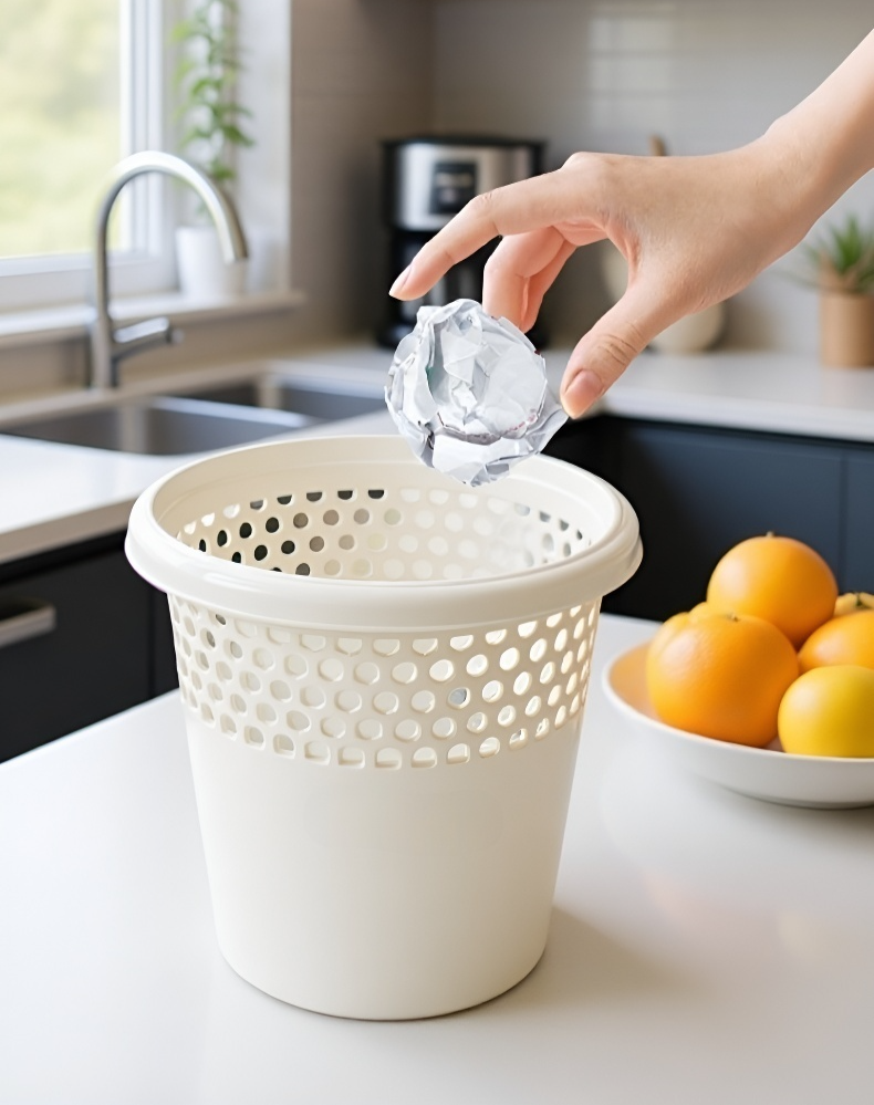 손쉽게 쓰레기를 버릴 수 있는 오픈탑 쓰레기통