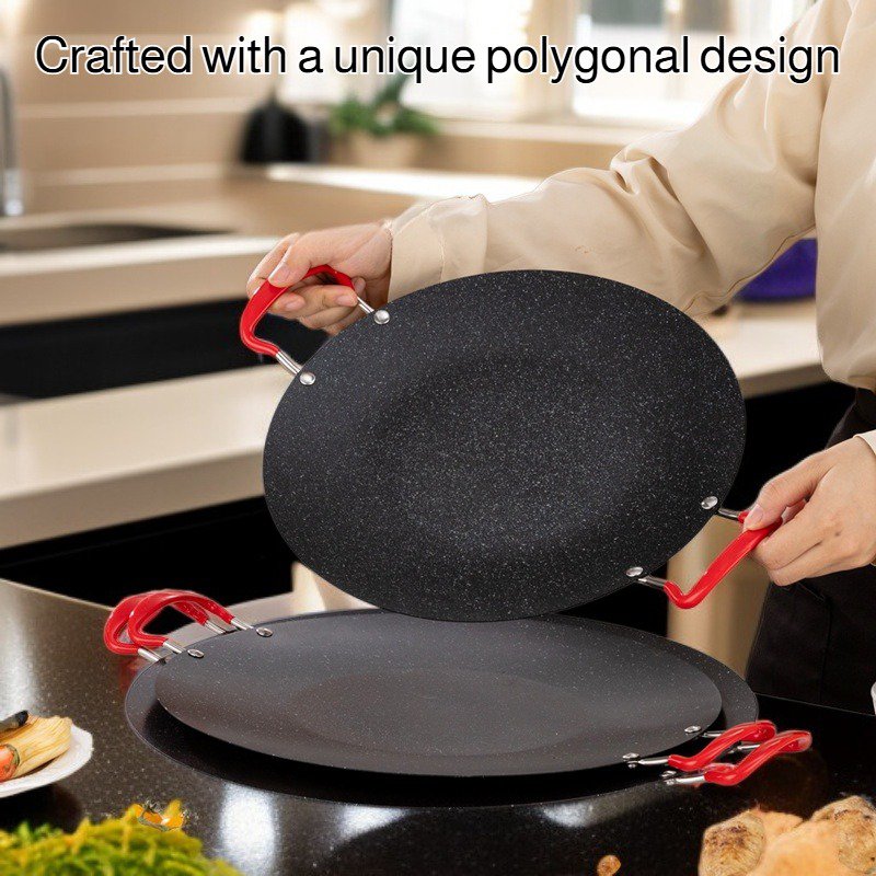 Portable heat-resistant polygonal non-stick baking pan