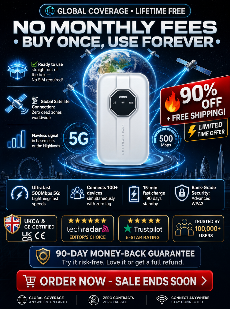 [Global Coverage, Free for Life] Boundless Portable Wi-Fi