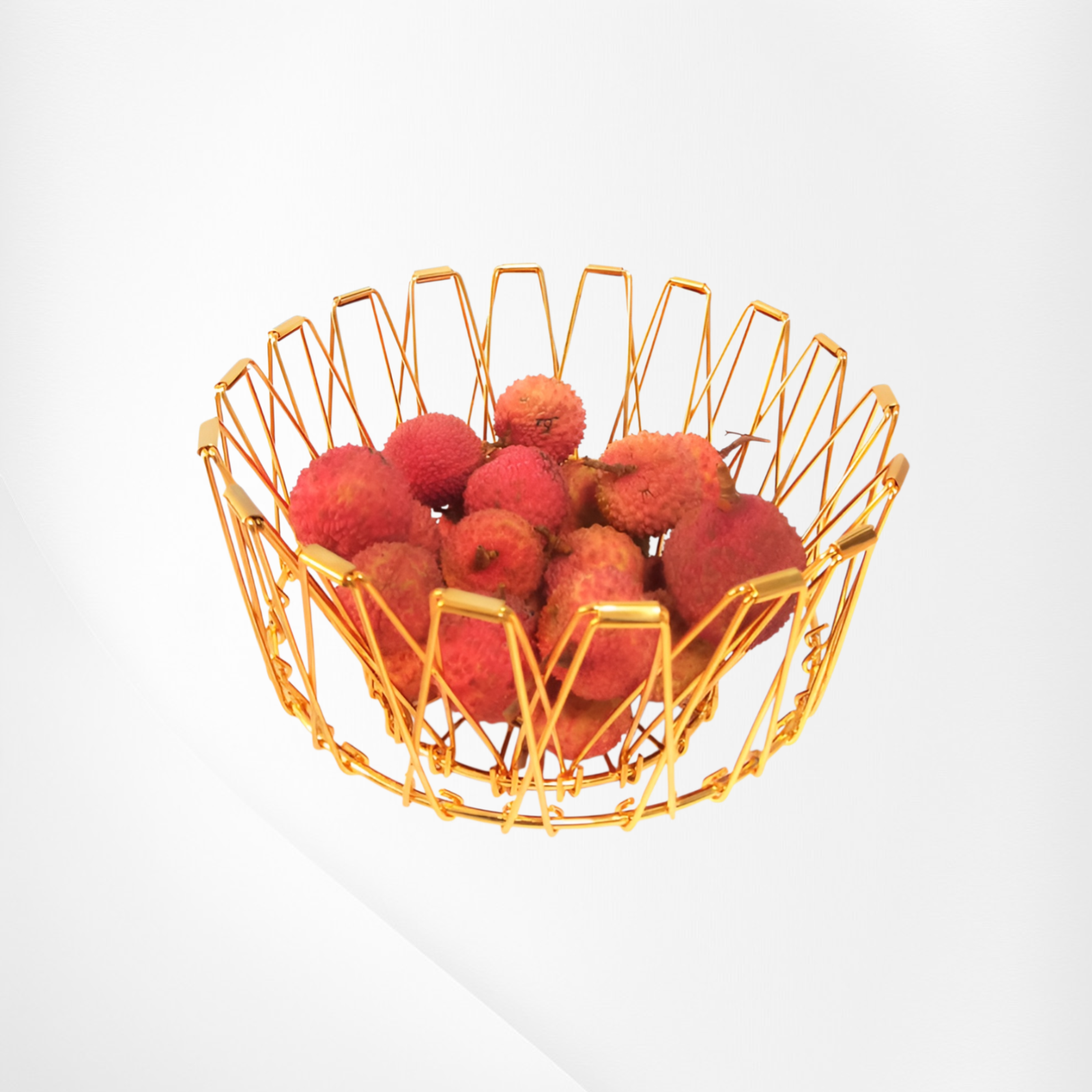 Nordic-style wrought iron multifunctional storage basket, family storage basket, creative and versat