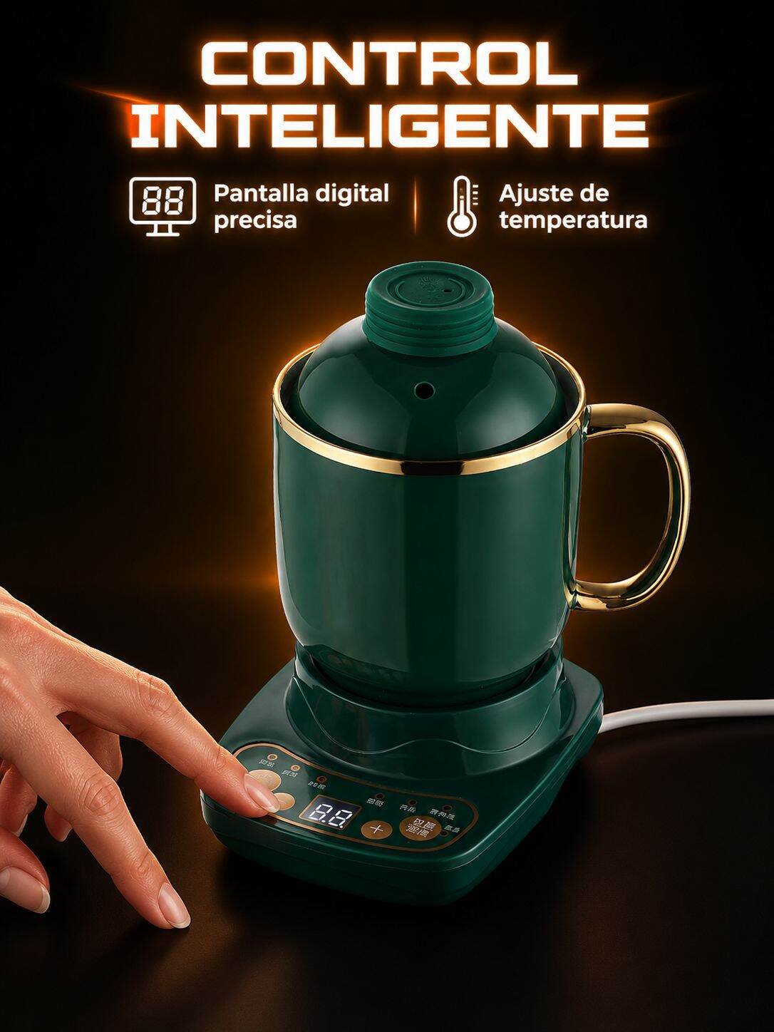 Taza eléctrica portátil para cocción saludable