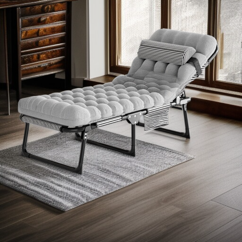 접이식으로 손쉽게 보관 가능한 1인용 침대