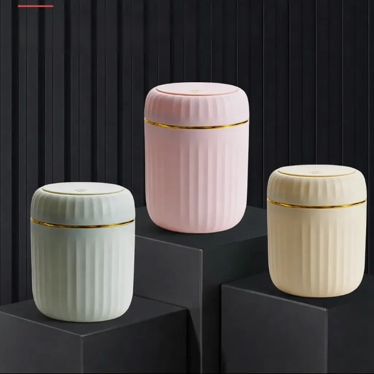 迷你版按壓式桌面垃圾桶