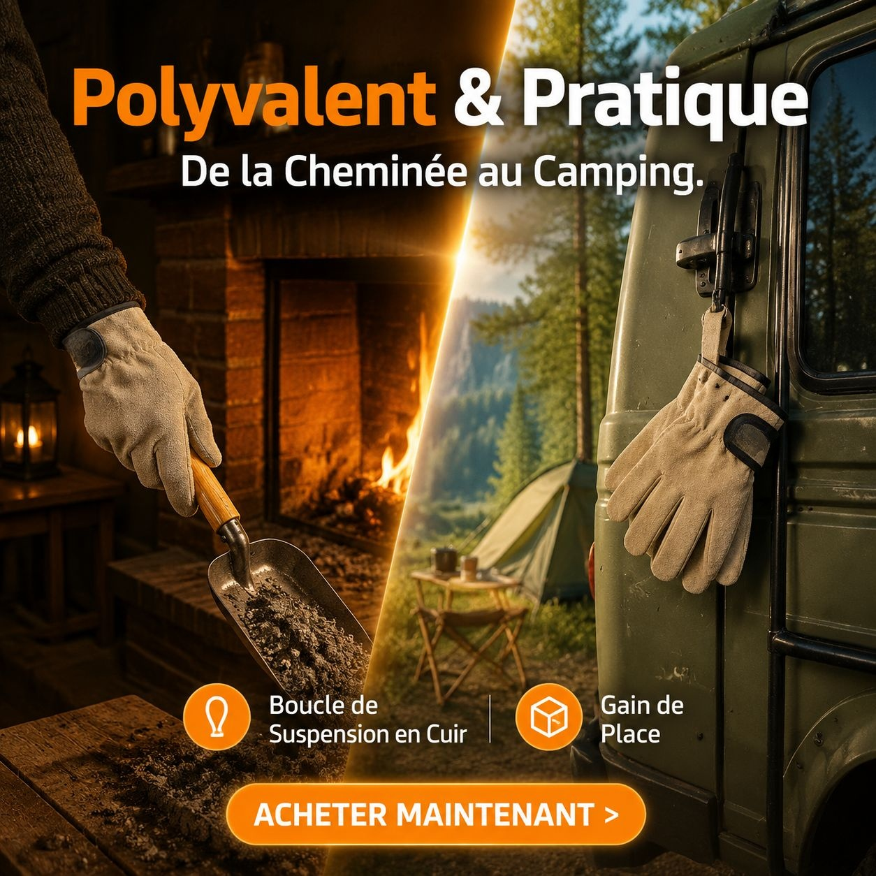 Gants de protection thermique pour barbecue en plein air