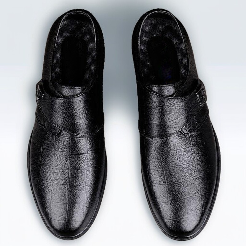 남성용 여름 비즈니스 가죽 신발, 정장용, 통기성, 캐주얼, 버클