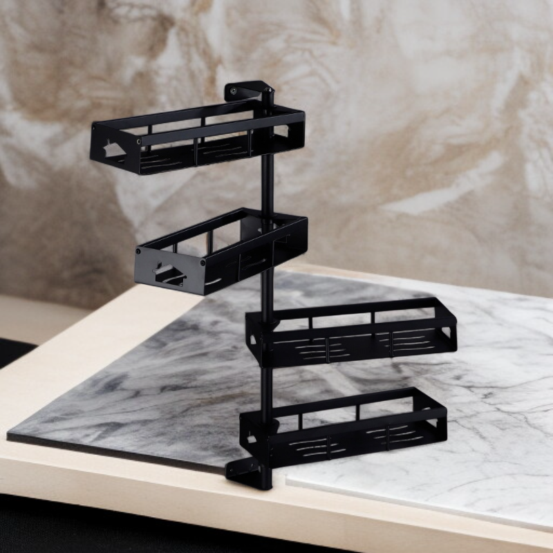 Kitchen rotating multi-layer spice rack