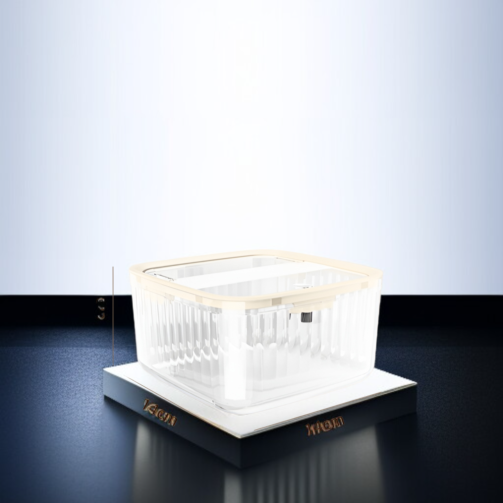 携帯用ヘアタイ、ヘアバンド、ヘアクリップ収納ボックス