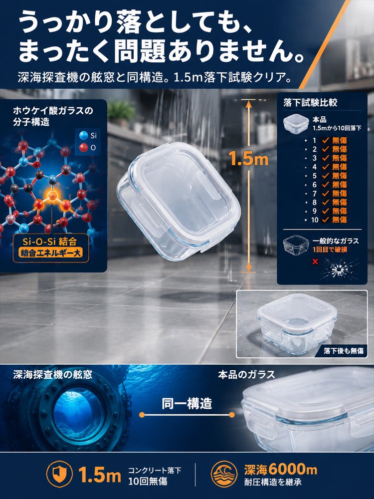 耐熱ガラス製ランチボックス