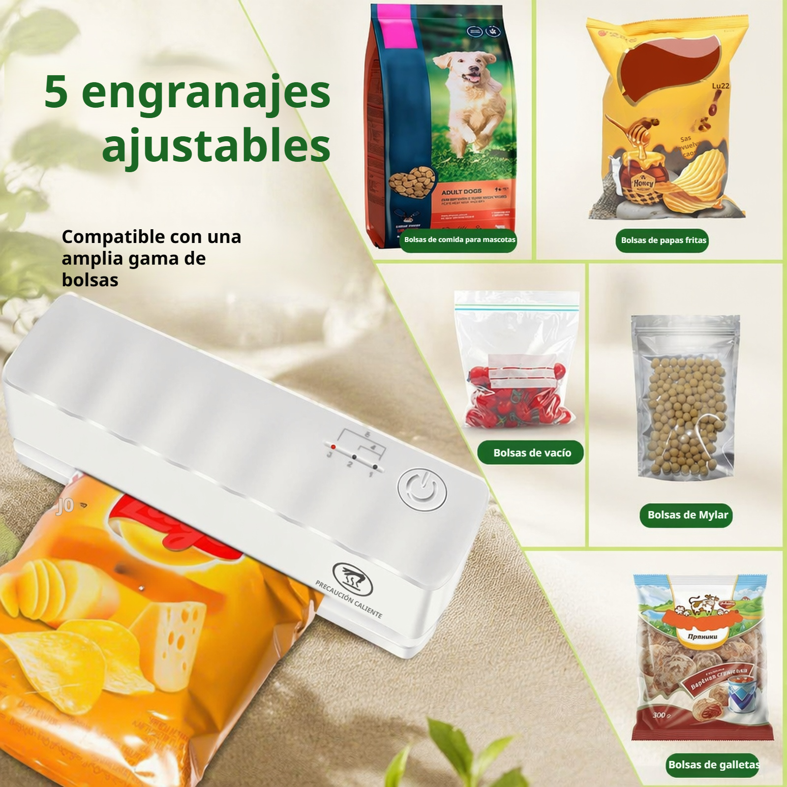 Selladora pequeña para alimentos envasados