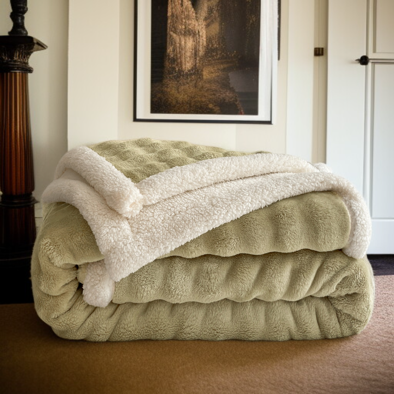雙層加厚毛毯舒適包裹