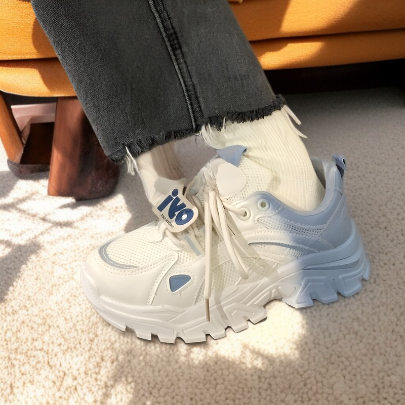 キャンパス秋厚底ポップスシューズ トレーナー 通気性 フォレストガンプ グラデーション ポップスシューズ