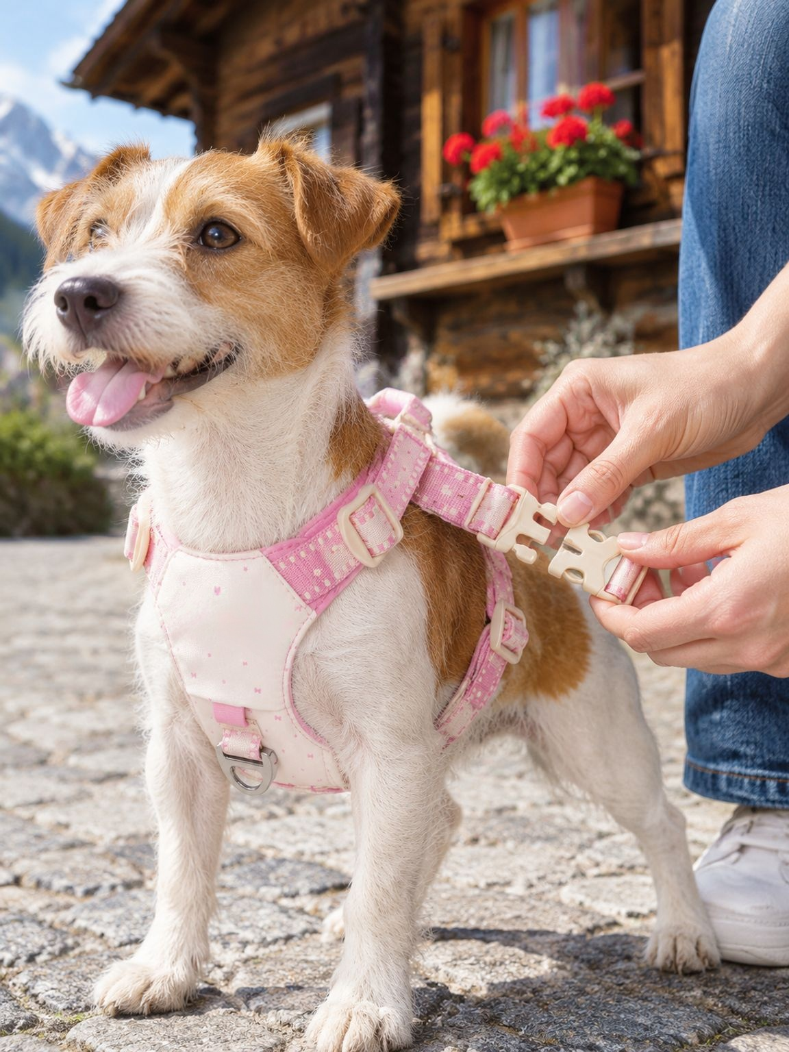 Bequemes Hundegeschirr mit praktischer Aufbewahrungsmöglichkeit