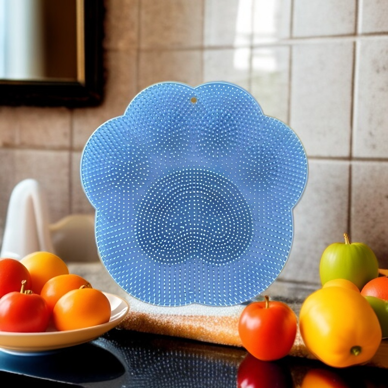 실리콘 브러시로 부드러운 발 관리