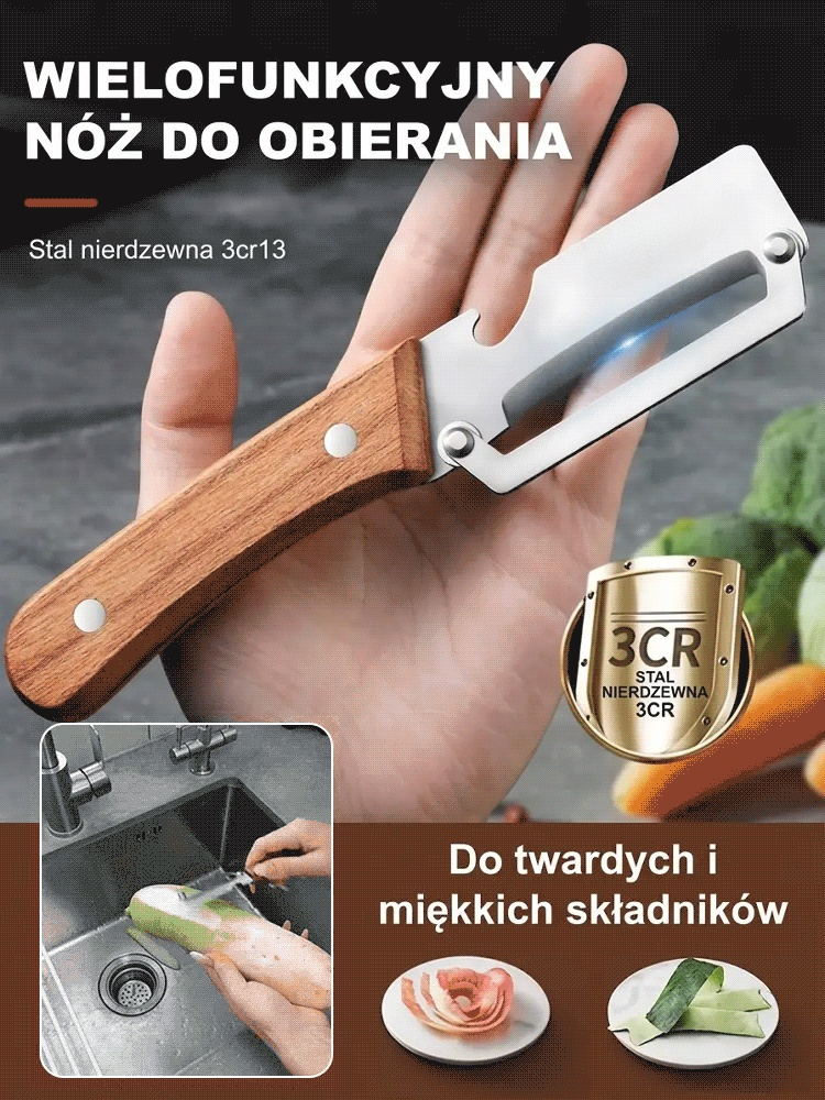 Szwajcarska obieraczka wielofunkcyjna | niewiarygodnie ostre | Oszczędność czasu