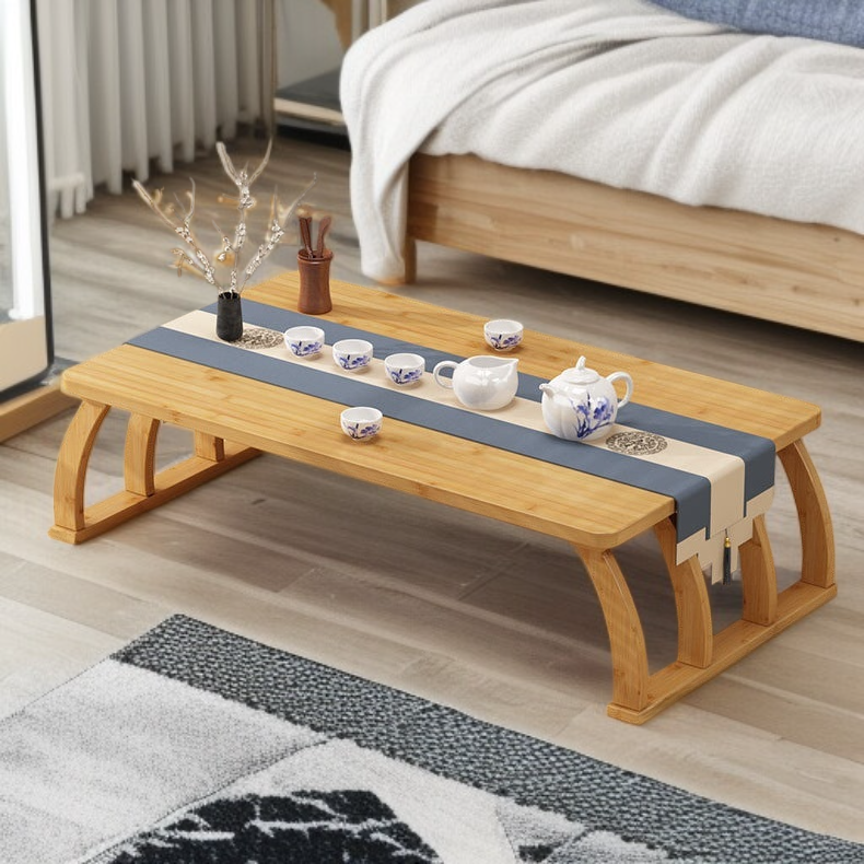 두꺼운 테이블판 학습기 가정용 창가 테이블 친환경 안전 라운드 엣지