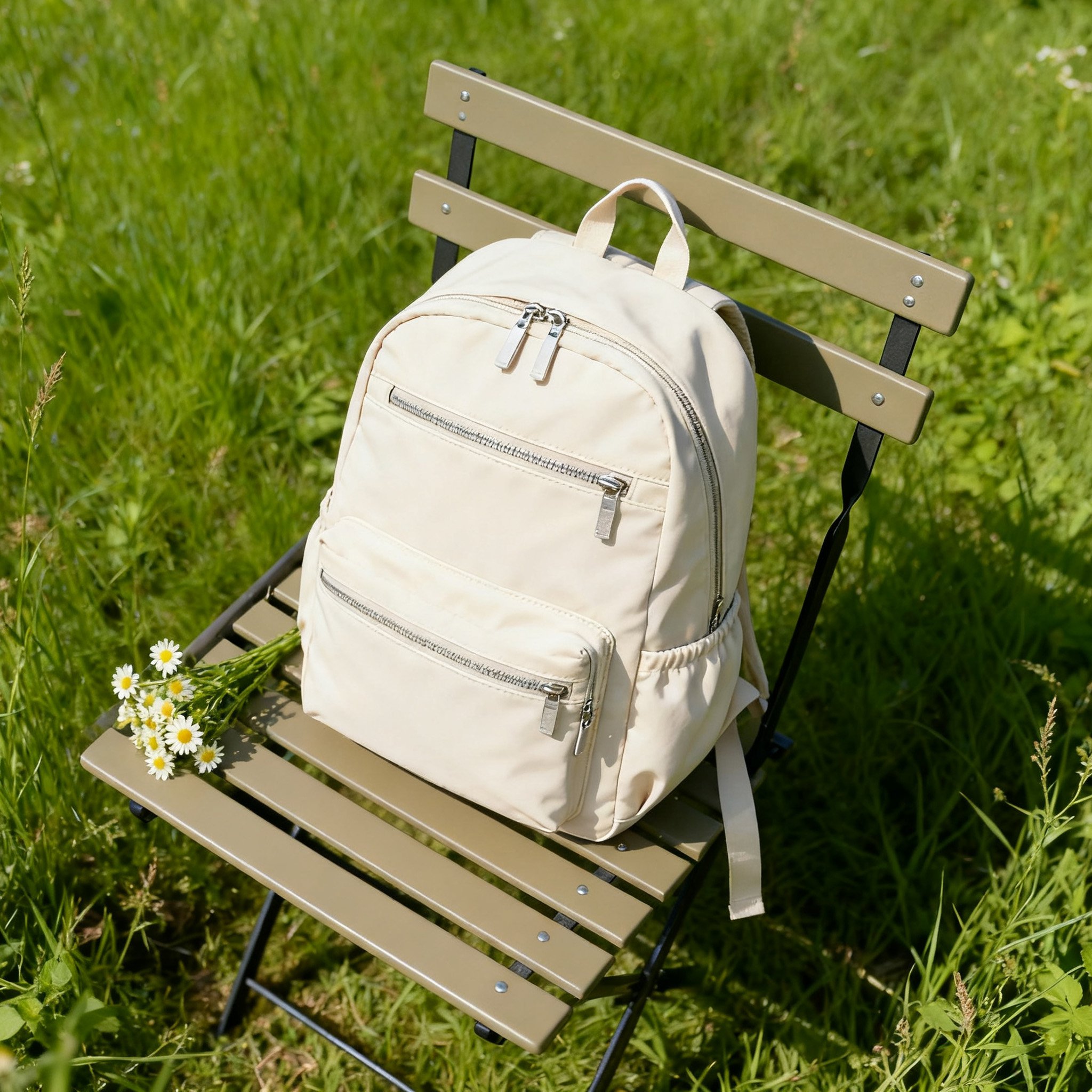 미니멀리스트 나일론 백팩