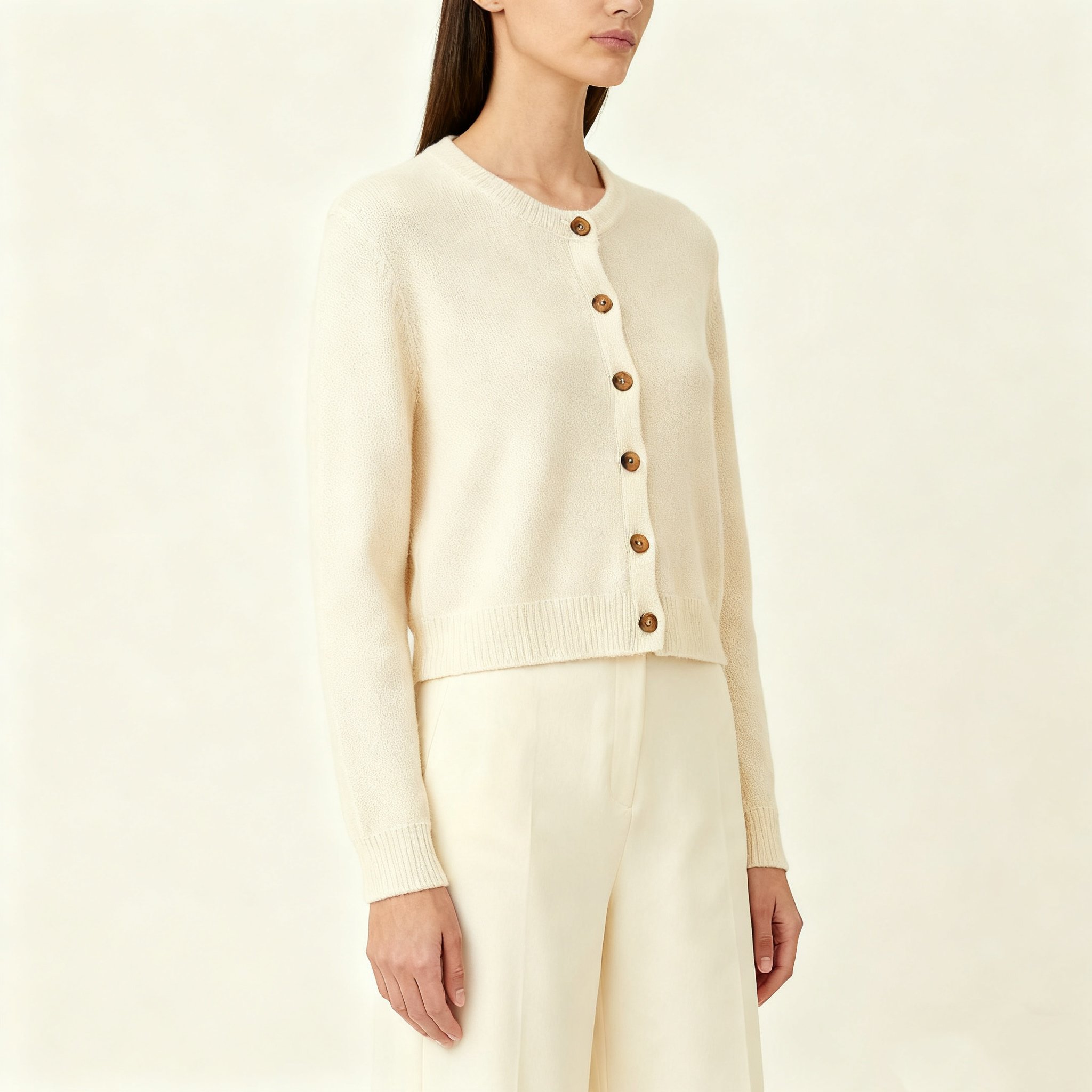 니트 가디건 버튼업 