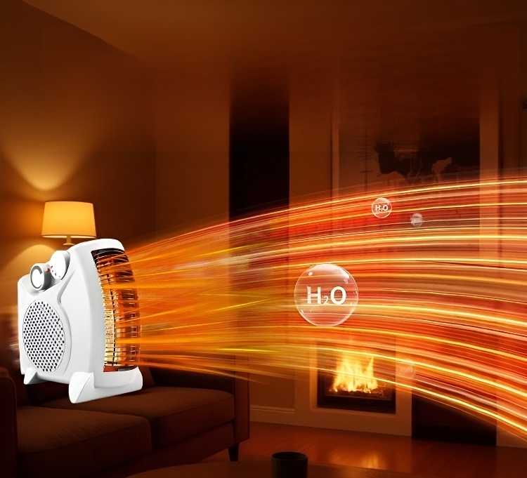 省エネ設計の家庭用ファンヒーター詳細