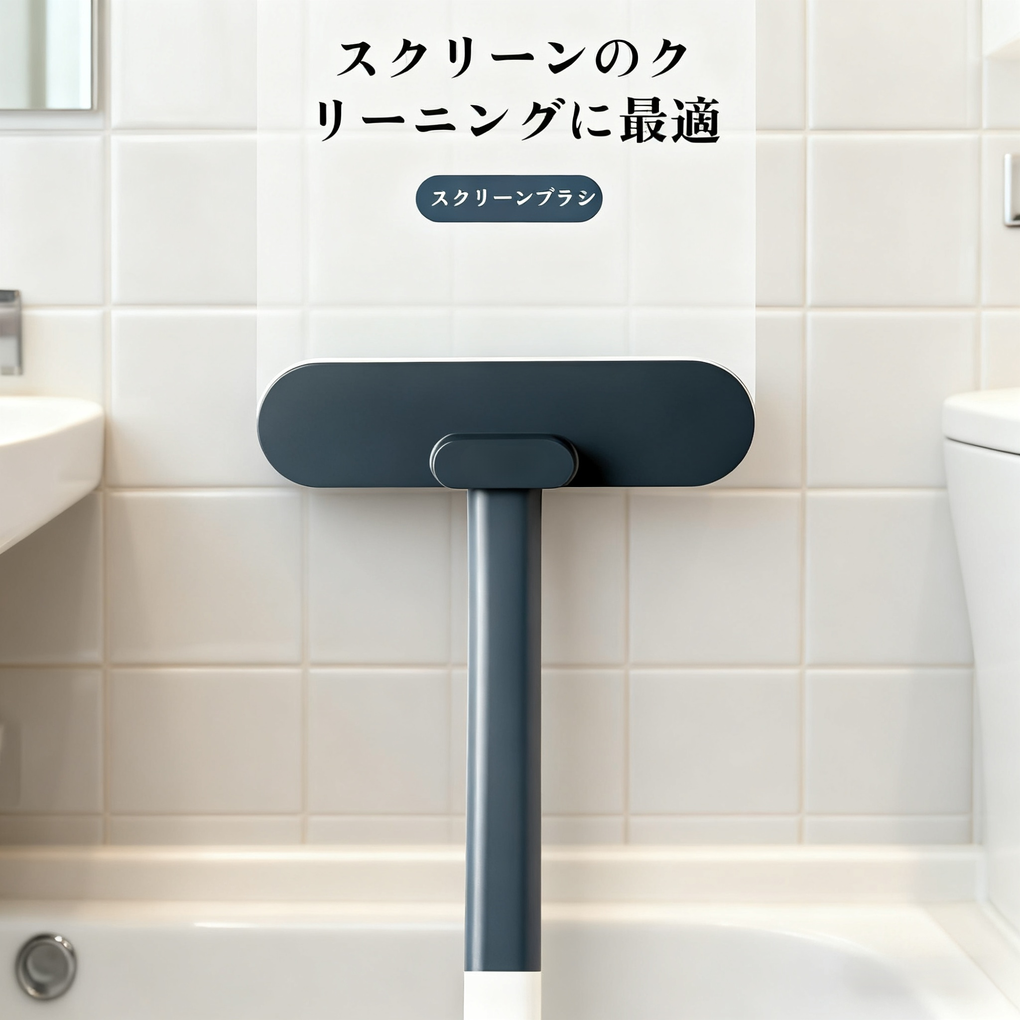 多機能クリーニングブラシで床掃除