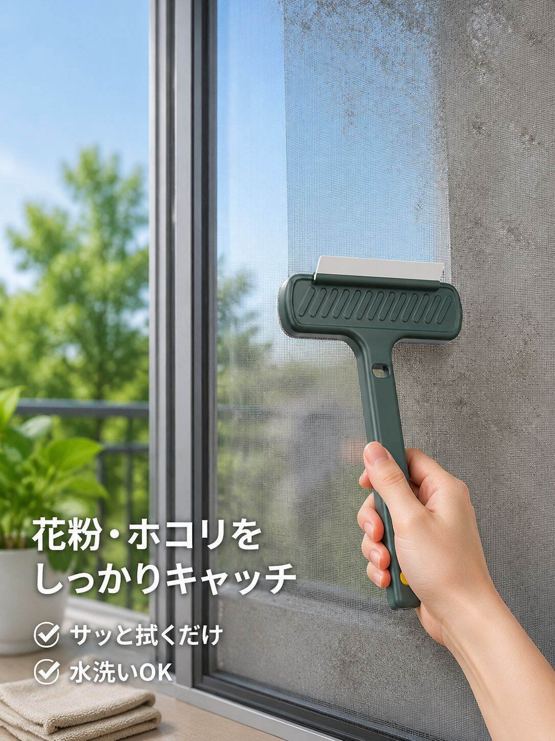 多機能網戸ブラシ