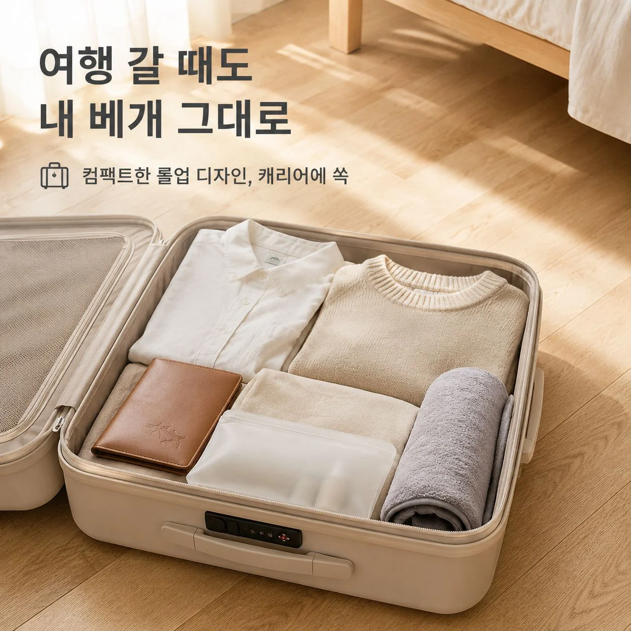 순면 접이식 경추 베개 다기능 높이 조절 가정용 여행 베개 속