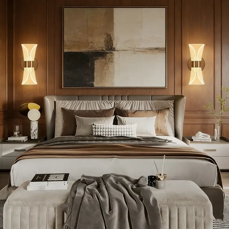 Bedroom Bedside Wall Lamp Super Bright Scandinavian Aisle Lamp