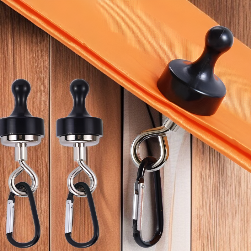 屋外用強力マグネットフック 強力マグネットフック キャンプ用ライト 吊り下げキャノピー テント固定フック 登山用バックル