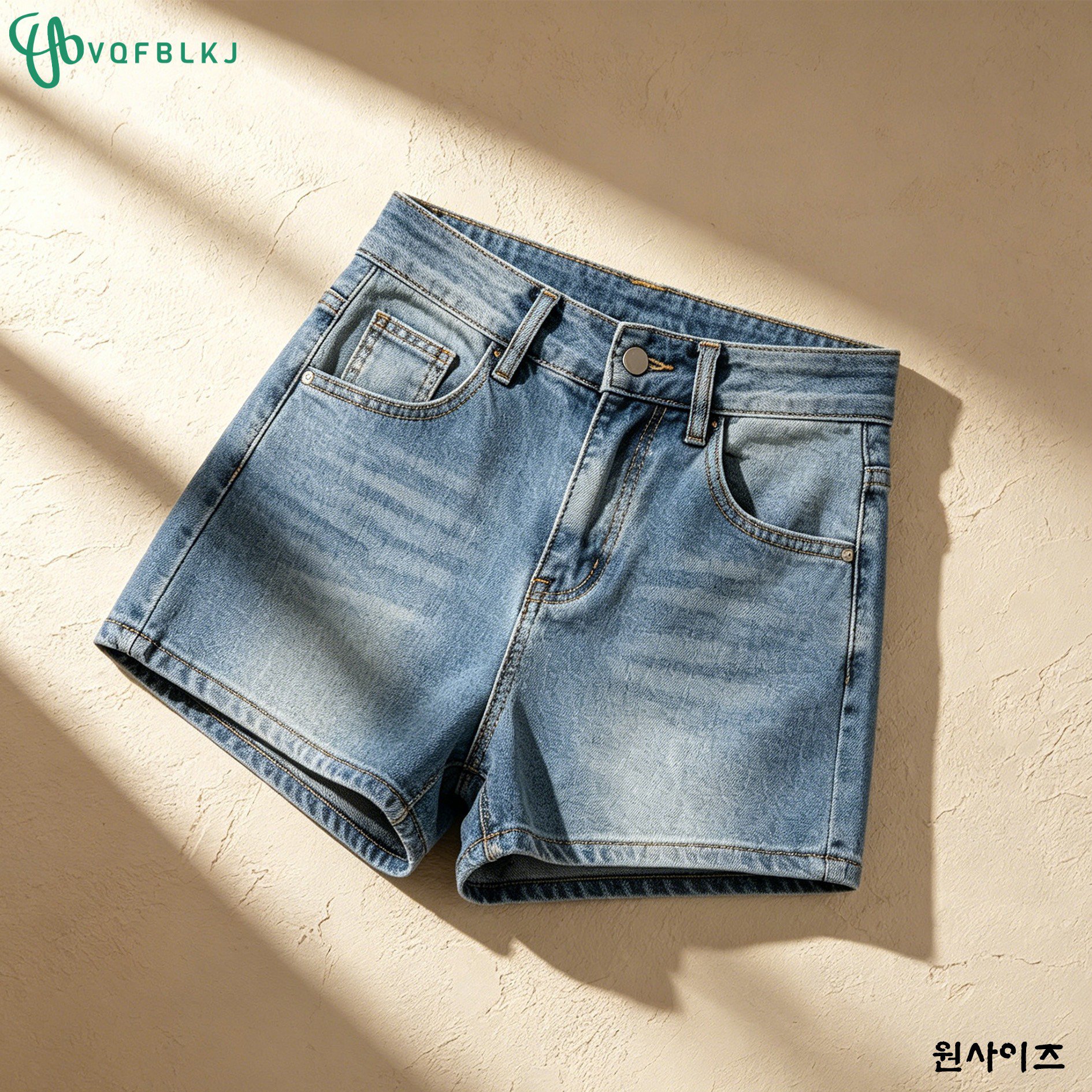 캐주얼 데님 반바지 디테일