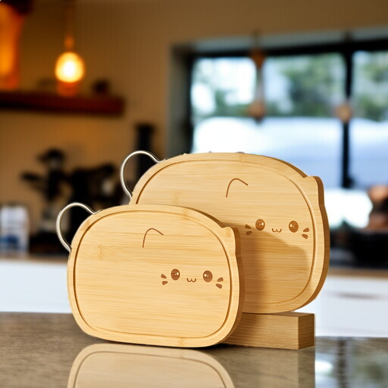 가정용 항균 과일 이유식 도마 원목 곰팡이 방지 귀여운 도마 고양이 주방 필수 과일 이유식 도마